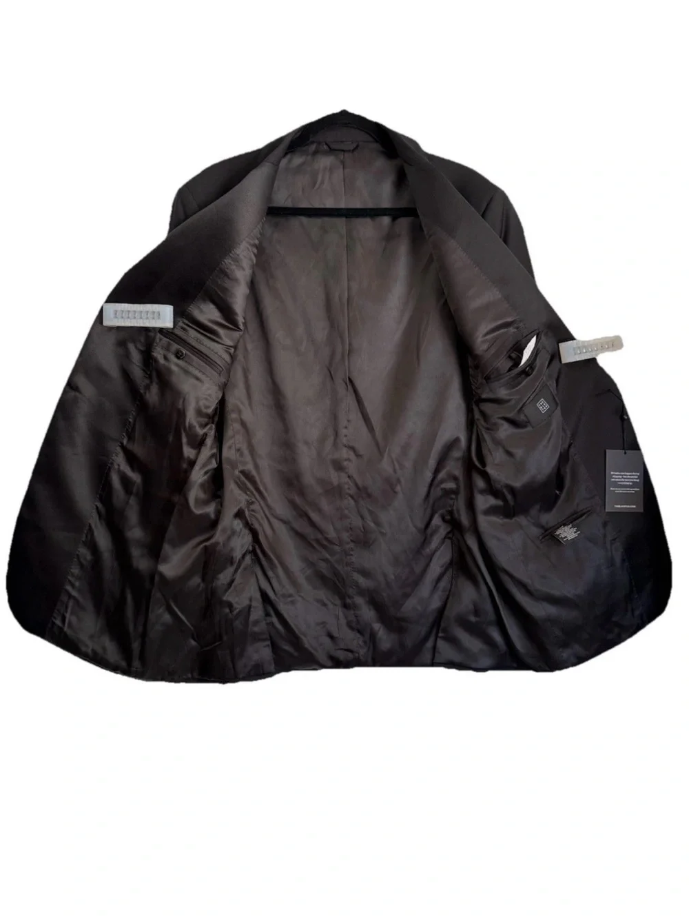 The BLK TUX Classic‎ Black Satin-Trim Men's Tuxedo Jacket